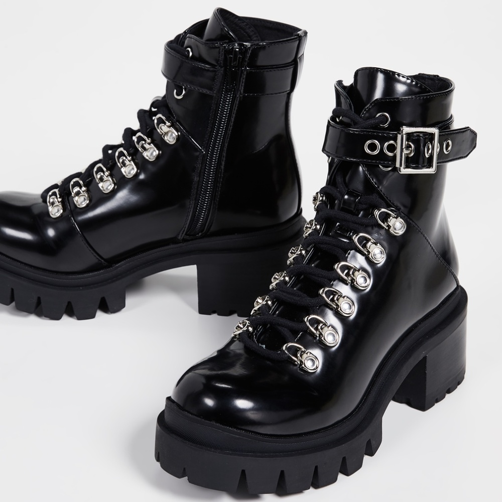 Jeffrey Campbell Czech Platform Combat Boots